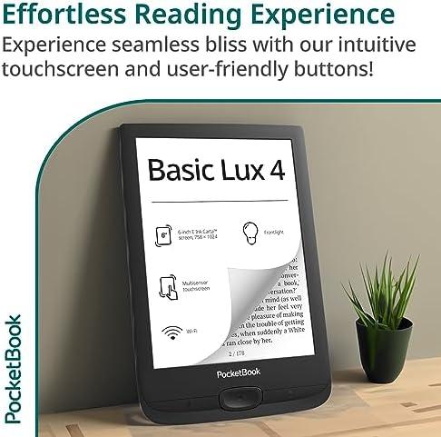PocketBook Basic Lux 4 E-Book‍ Reader Review: Glare-Free ‍& Lightweight